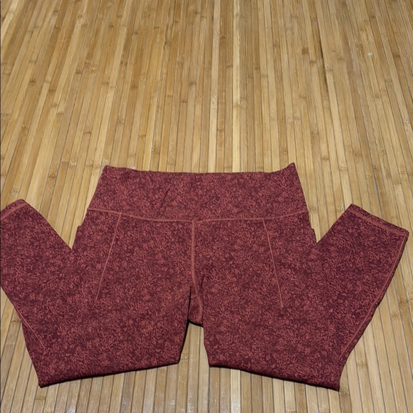 Athleta Rust Colored Salutation Leggings - Picture 1 of 4